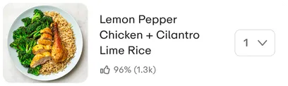 Lemon pepper chicken and cilantro lime rice